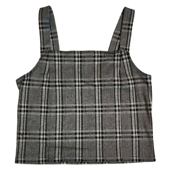 American Eagle Outfitters Tops - 3/$15 American Eagle Grey Plaid Tank - Small